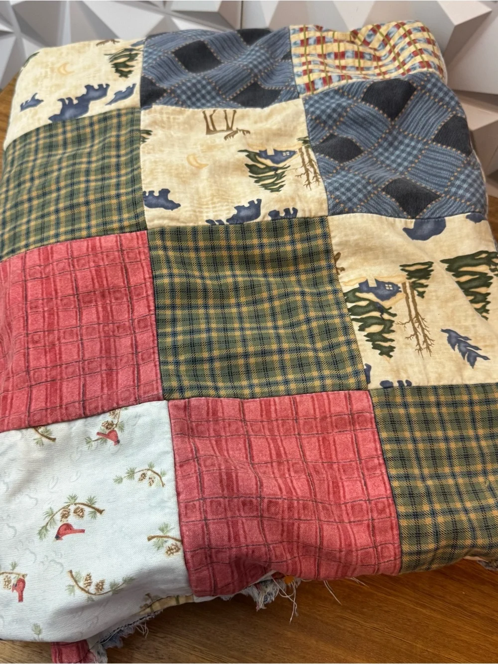 Handmade Denim Rag Quilt 64